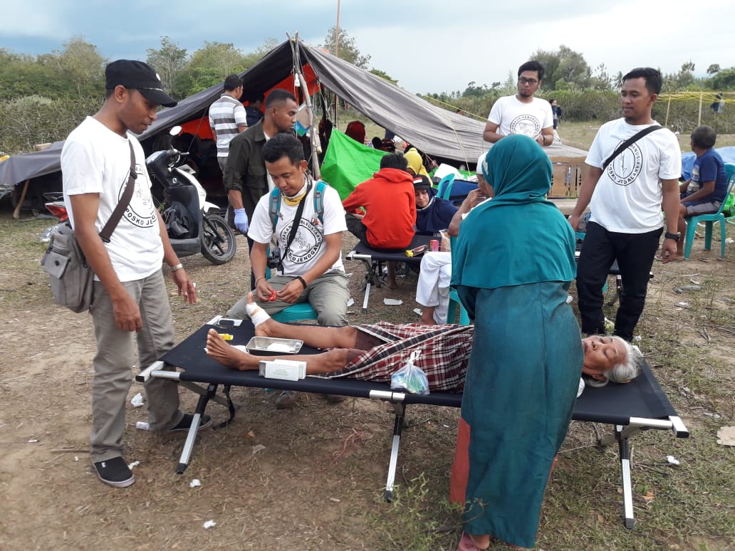 Posko Jenggala berikan pengobatan bagi korban gempa bumi dan tsunami Palu - Donggala