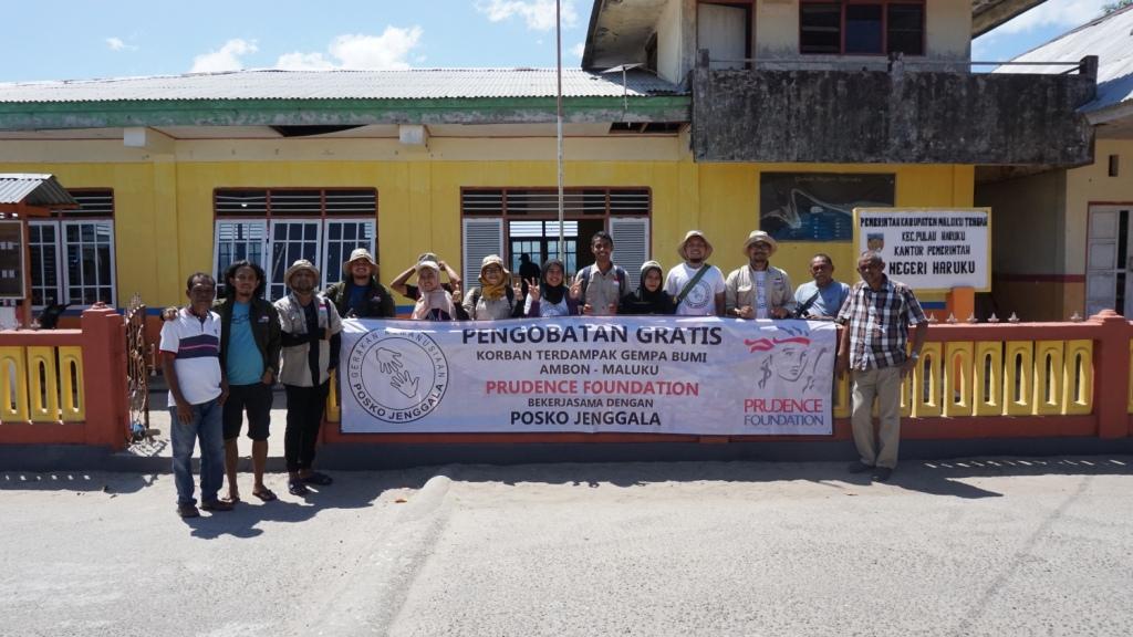 Posko Jenggala dan Prudence Foundation Beri Pengobatan Gratis Korban Terdampak Gempa Ambon 