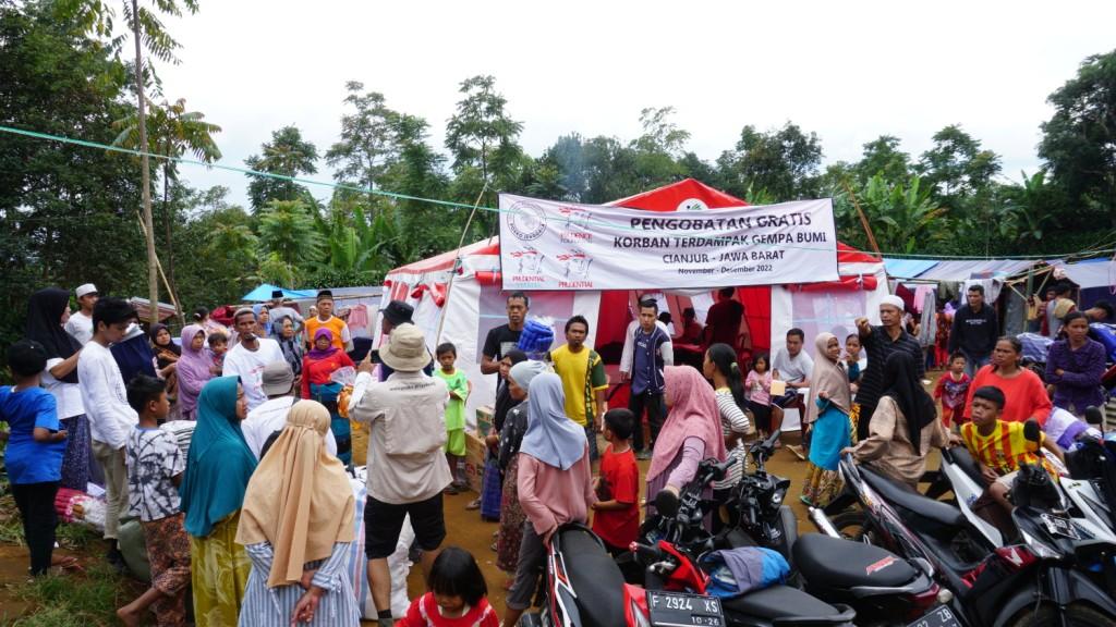 Posko Jenggala Bantu Korban Gempa Cianjur 